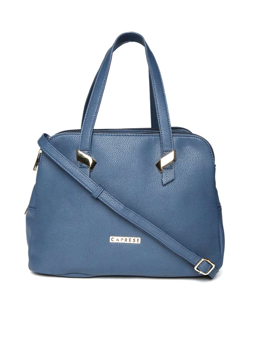 Buy Caprese Navy Blue Solid Handheld Bag Handbags for Women 8116989 Myntra
