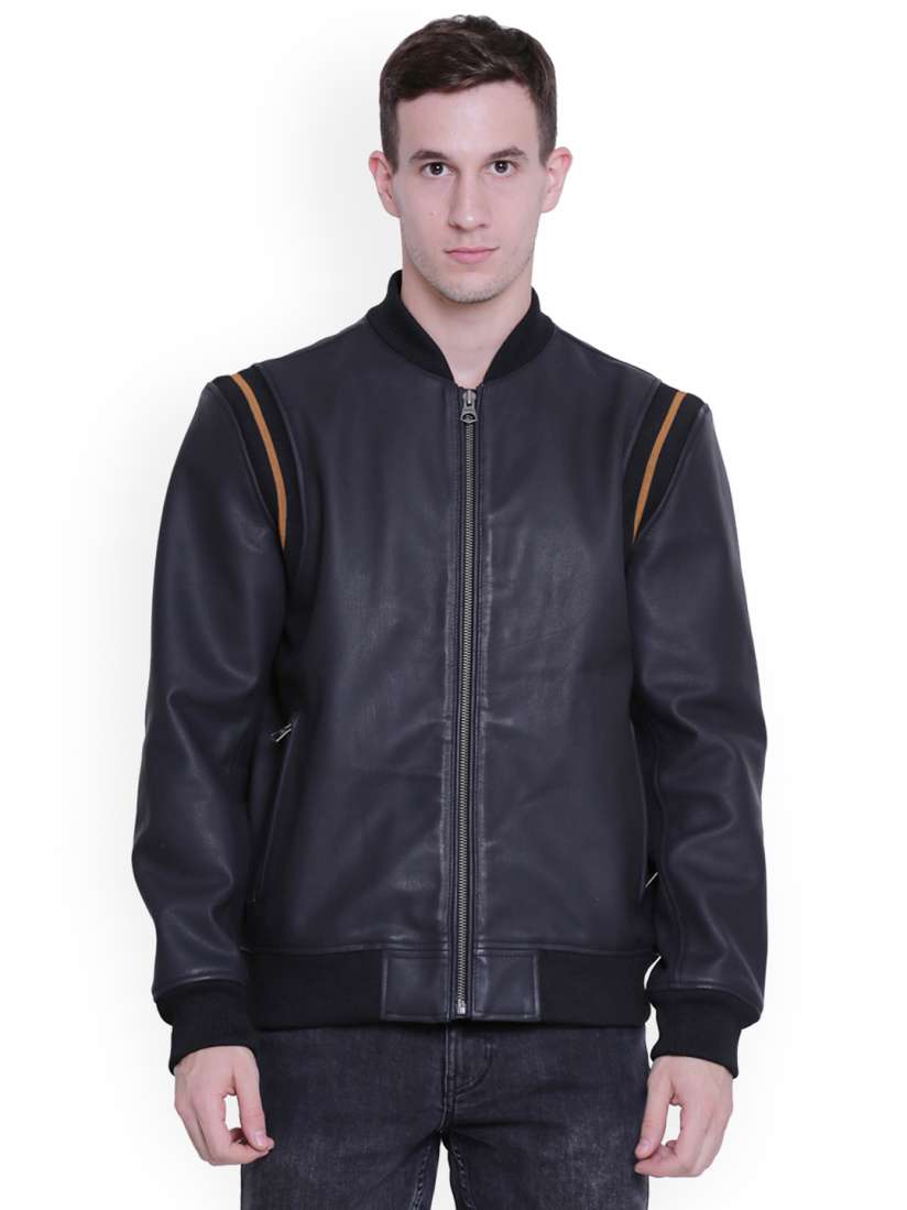 Justanned men's leather jacket outlet
