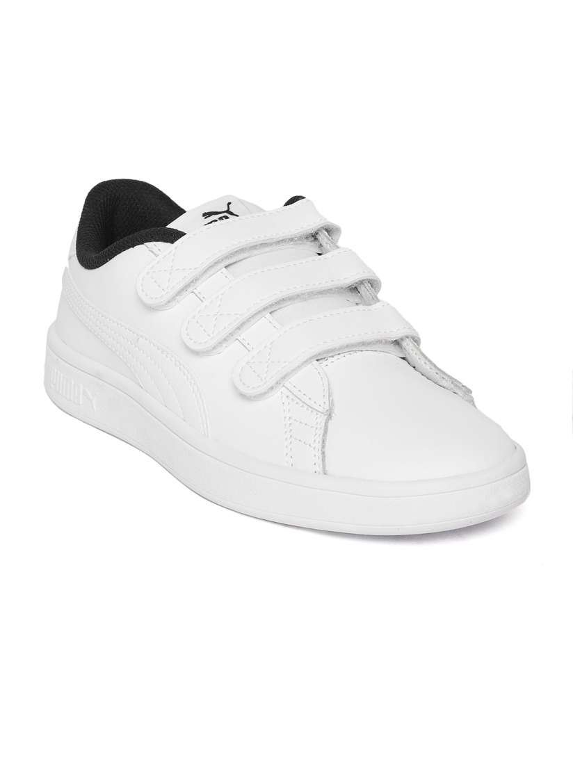 Buy Puma Men White Solid Smash v2 V Leather Slip On Sneakers Casual Shoes for Men 8128713 Myntra