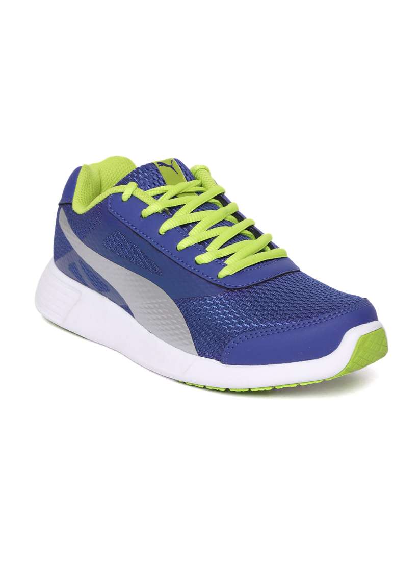 Puma blue and yellow casual shoes outlet