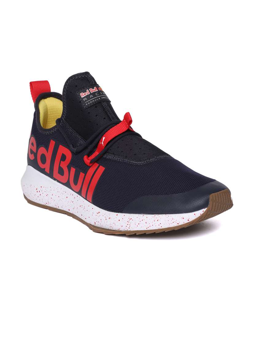 Navy blue and red pumas discount
