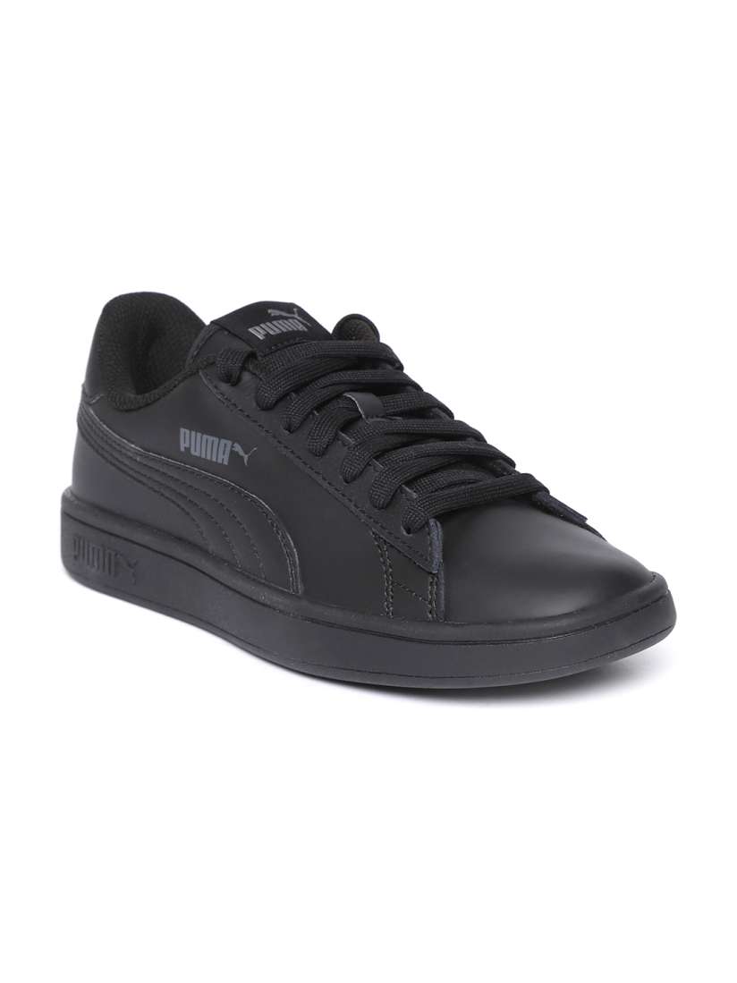 Buy Puma Unisex Black Smash v2 Leather Sneakers Casual Shoes for Men 8128801 Myntra