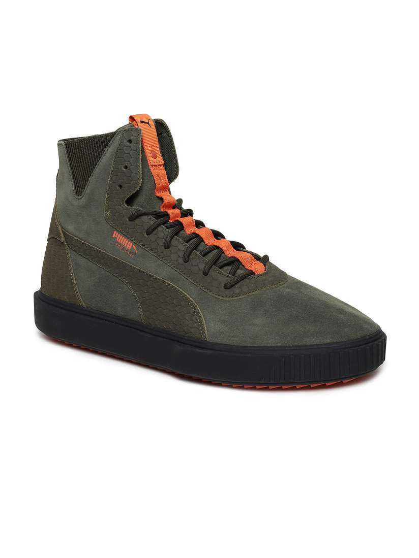 Puma green high tops 2025