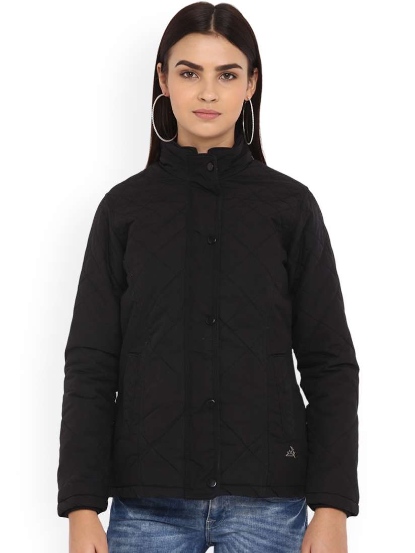 Buy Monte Carlo Women Black Solid Lightweight Quilted Jacket Jackets for Women 8130109 Myntra