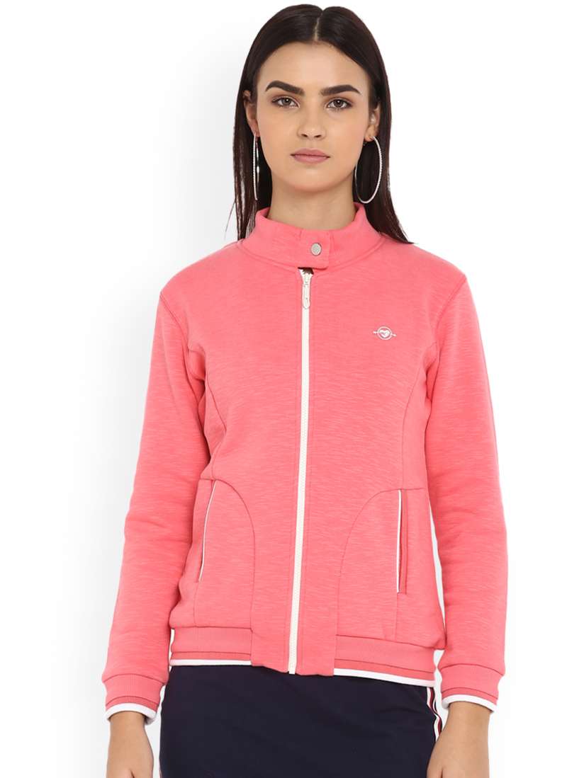 Buy Monte Carlo Women Pink Solid Sweatshirt Sweatshirts for Women 8130153 Myntra