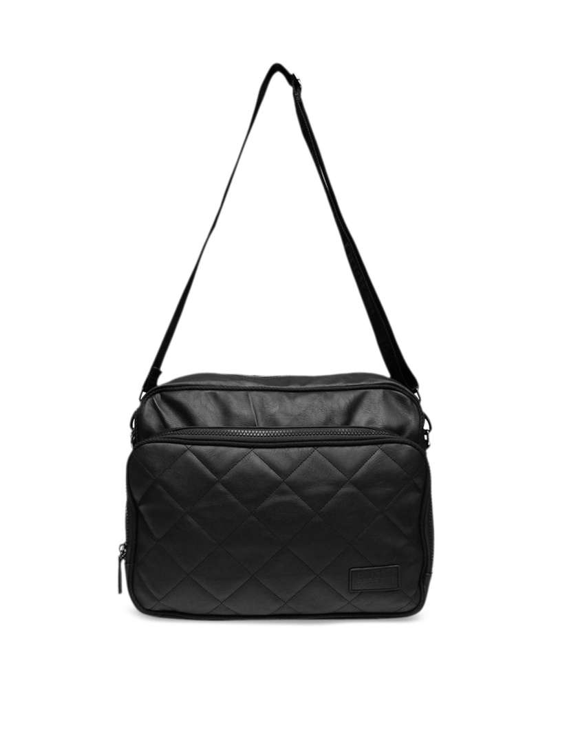 Buy Firetrap Black Solid Messenger Bag Messenger Bag for Unisex 8131031 Myntra
