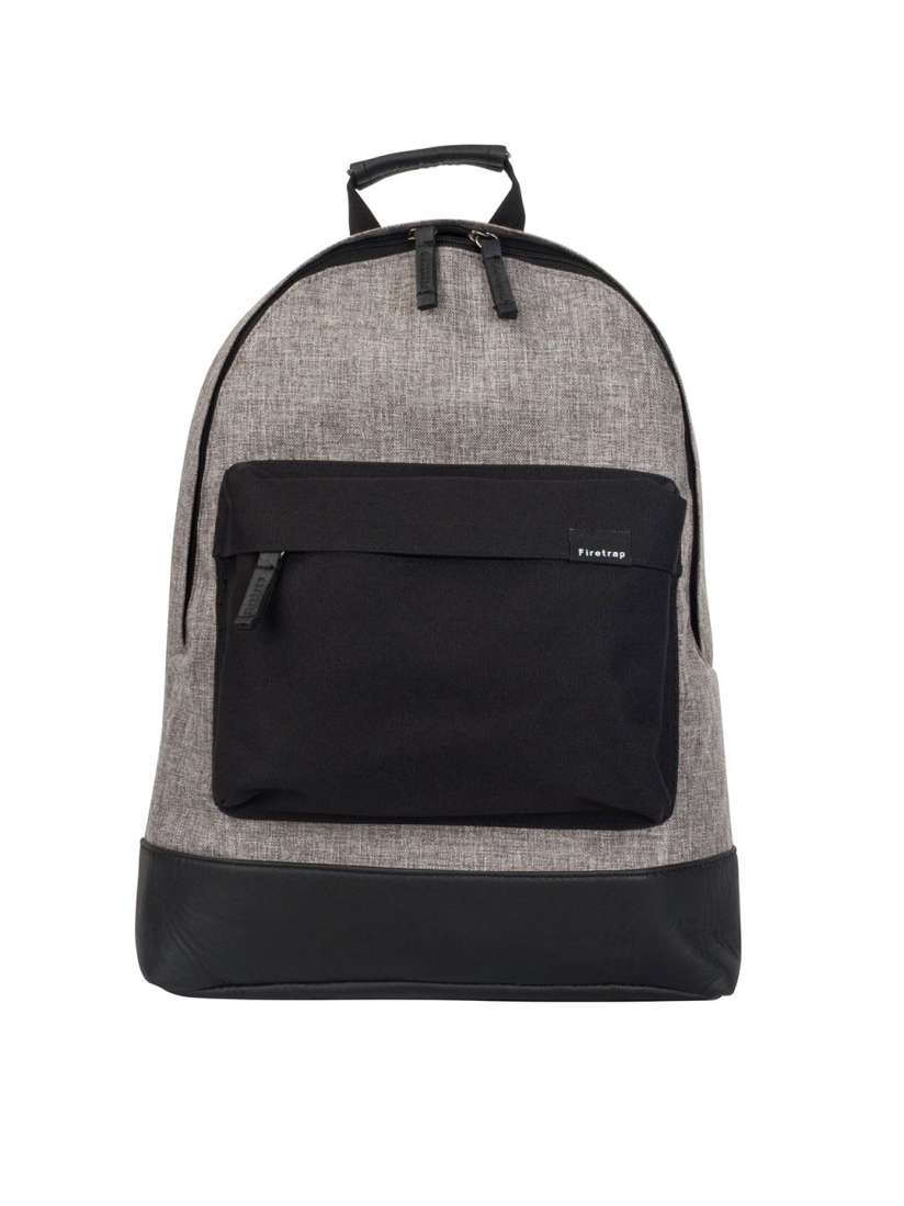 Buy Firetrap Black Grey Colourblocked Backpack Backpacks for Unisex 8131067 Myntra