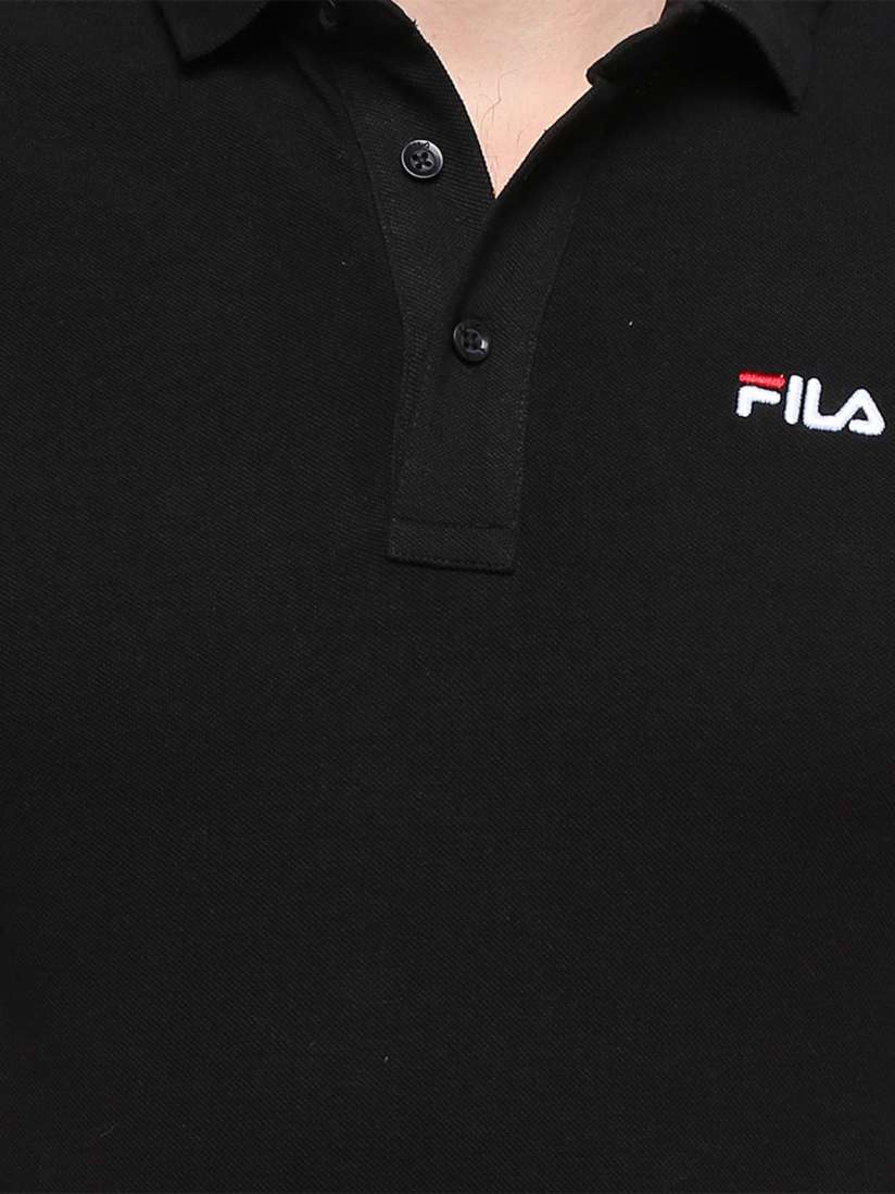 Buy FILA Men Black DALE Printed Polo Collar T shirt Tshirts for Men 8138275 Myntra