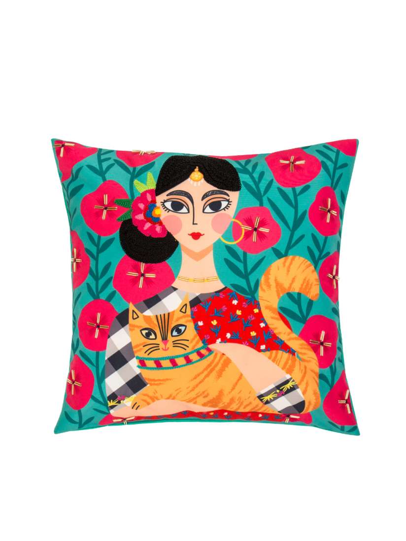 Buy Chumbak Turquoise Blue Single Abstract Square Cushion Covers Cushion Covers for Unisex 8157845 Myntra