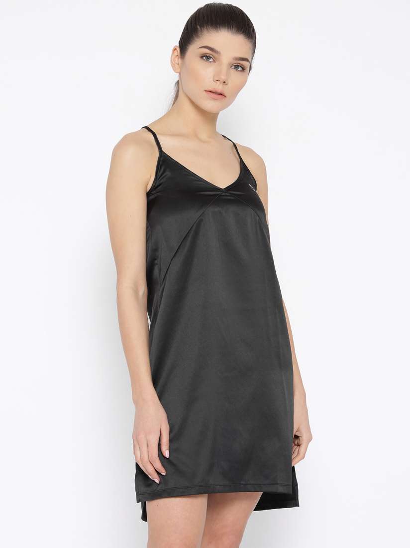 Buy Puma Women Black En Pointe Satin Dress Dresses for Women 8160833 Myntra