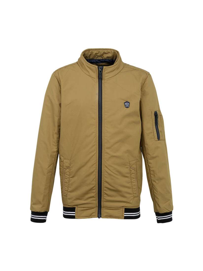 Buy Monte Carlo Boys Khaki Solid Lightweight Bomber Jacket Jackets for Boys 8161361 Myntra