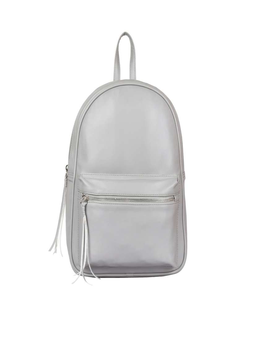 Buy Lychee bags Women Grey Solid Backpack Backpacks for Women 8180659 Myntra