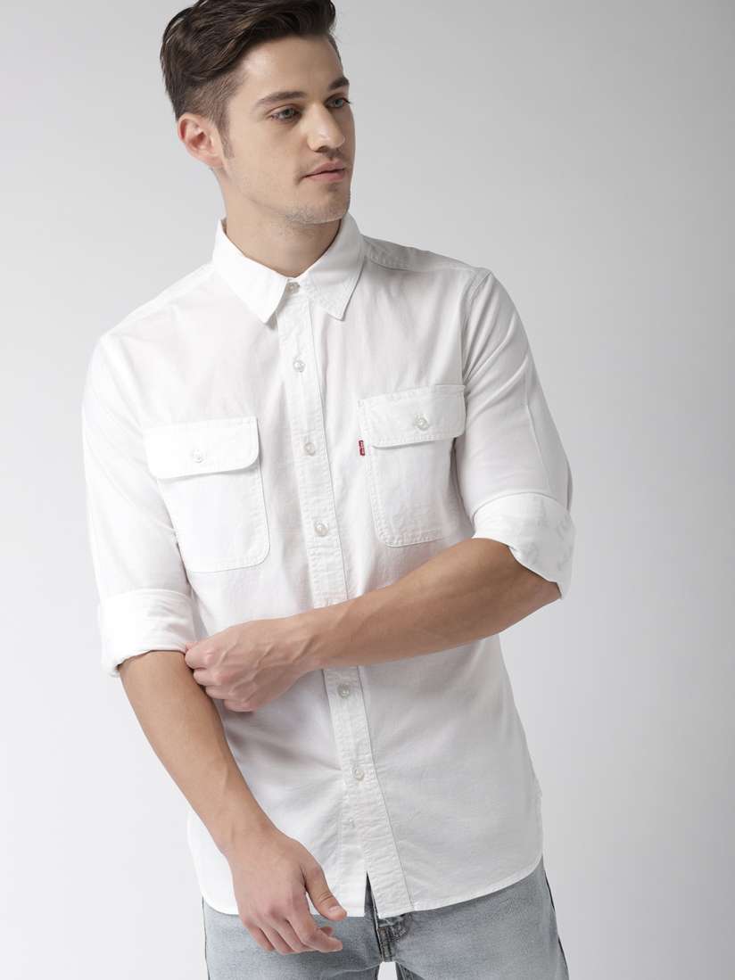 Levi's white denim shirt online