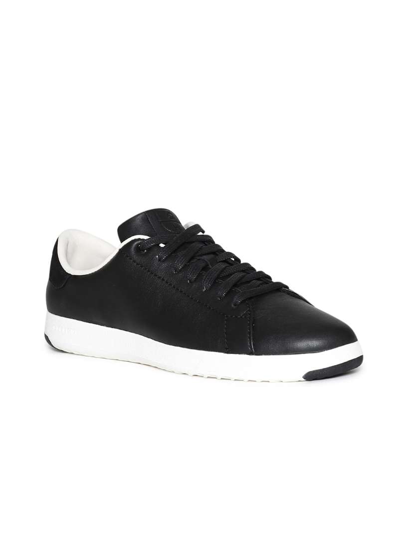 Cole haan women's black leather sneakers store