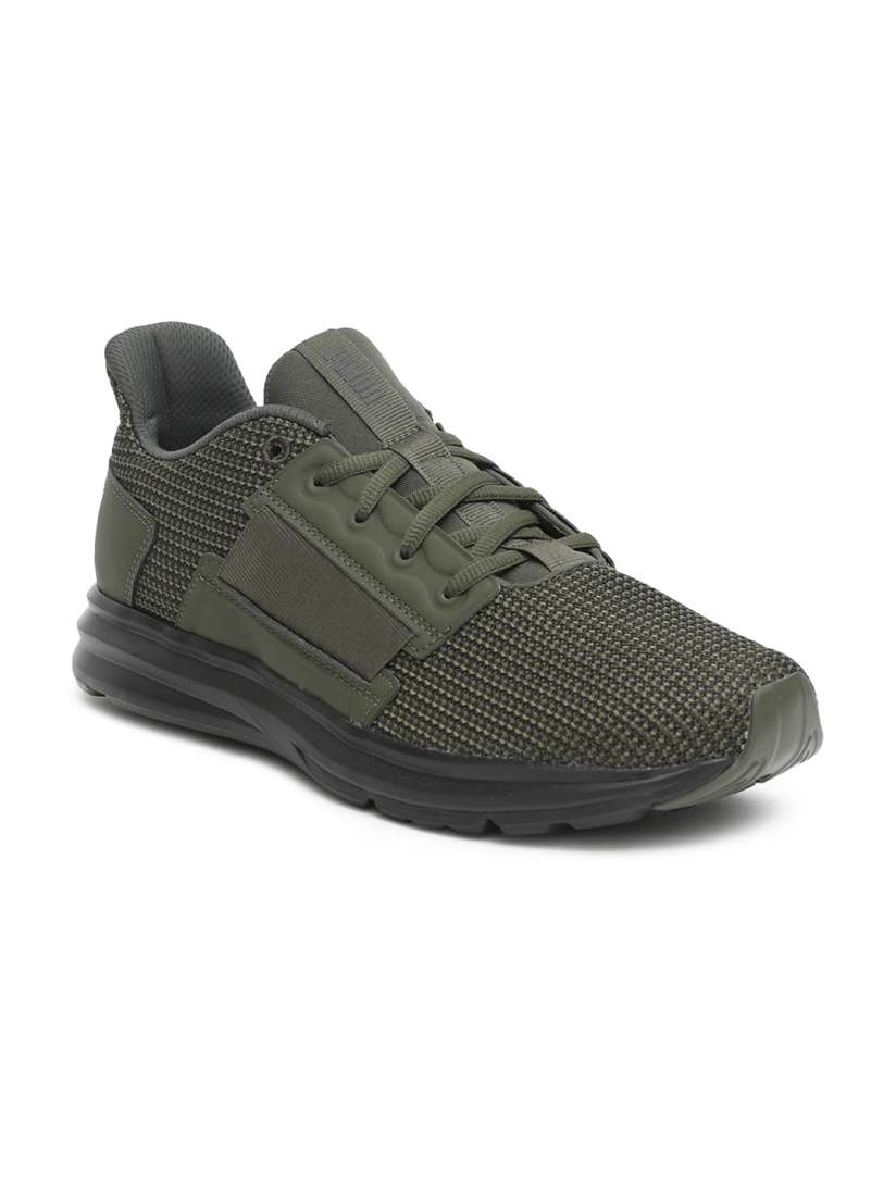 Buy Puma Men Enzo Street Knit Olive Green Running Shoes Sports Shoes for Men 8206935 Myntra