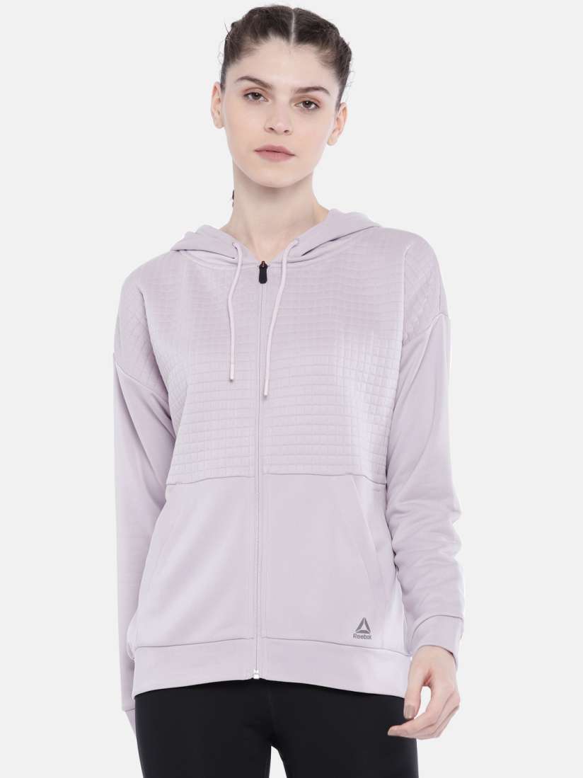 Reebok quilted sweatshirt clearance