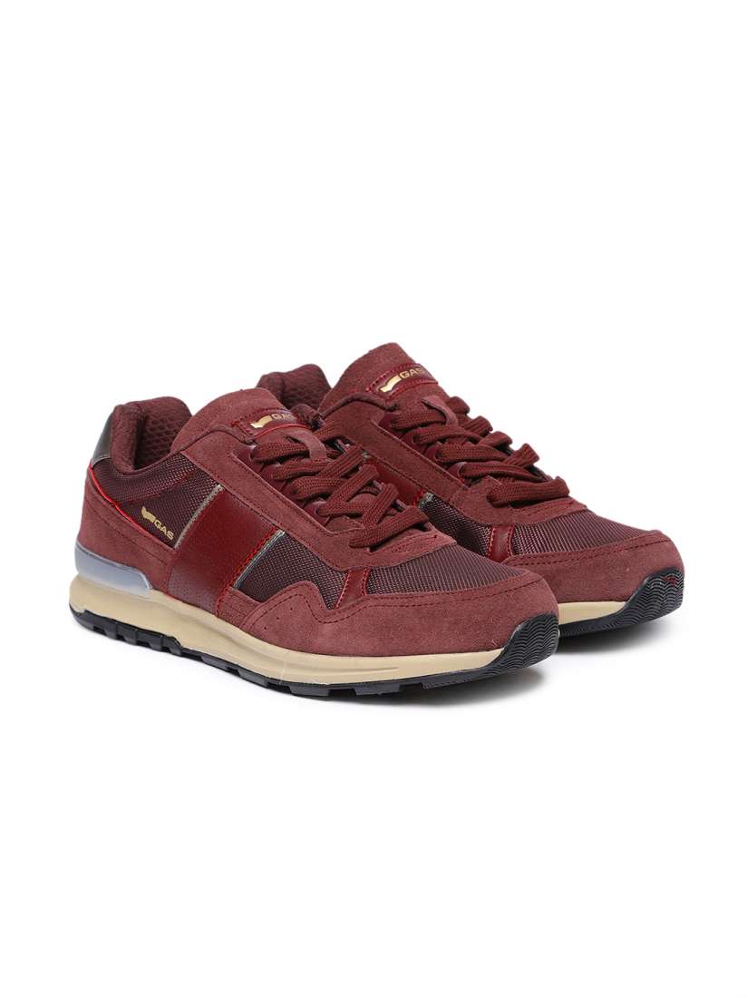 Buy GAS Men Burgundy Carl Shiny MX Sneakers Casual Shoes for Men 8221859 Myntra