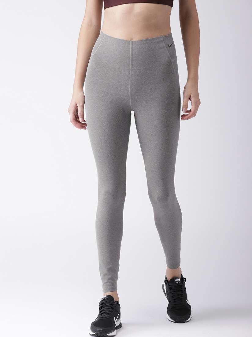 Buy Nike Women Grey Solid Tight Fit AS W NK SCULPT VCTRY TGHT Training Tights Tights for Women 8233815 Myntra