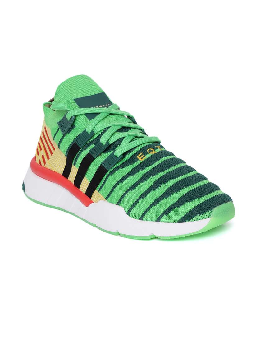 Buy ADIDAS Originals Dragonball Z Men Green Yellow EQT Support Mid ADV Primeknit Sneakers Casual Shoes for Men 8254667 Myntra