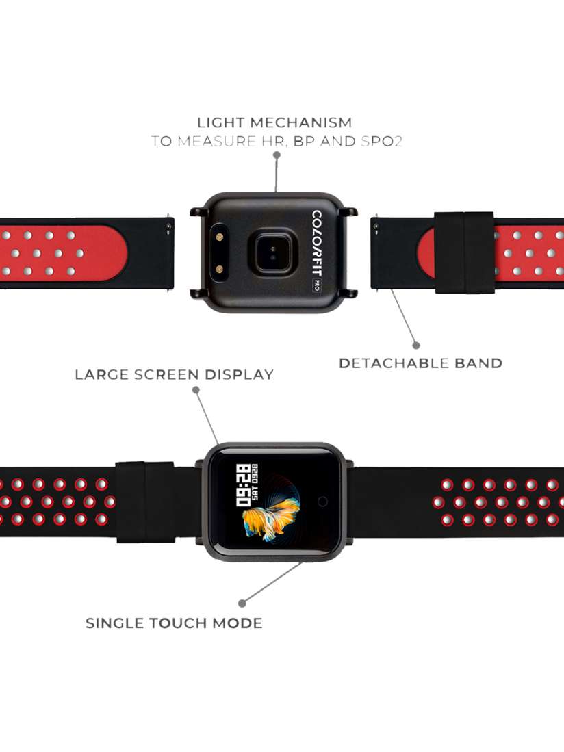 Buy NOISE Unisex Red Black Colorfit Pro Fitness Band Fitness Bands for Unisex 8256995 Myntra