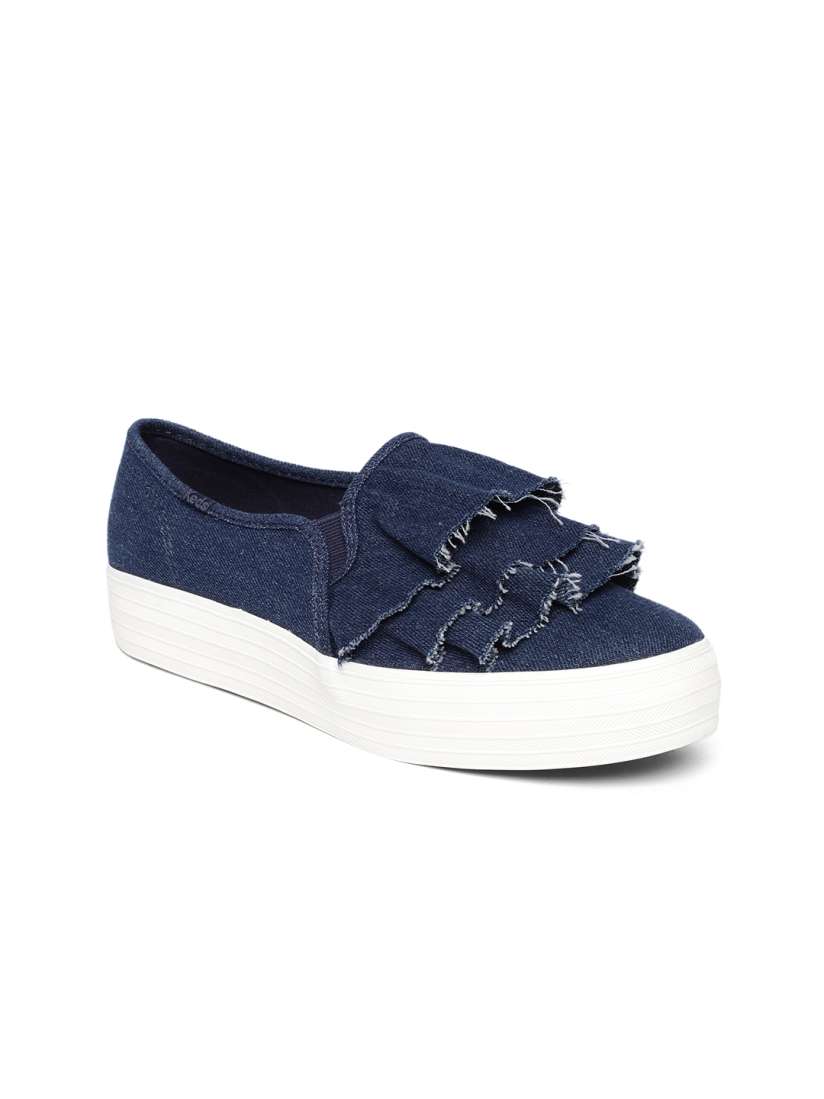 Buy Keds Women Navy Blue Solid Slip On Sneakers Casual Shoes for Women 8258097 Myntra