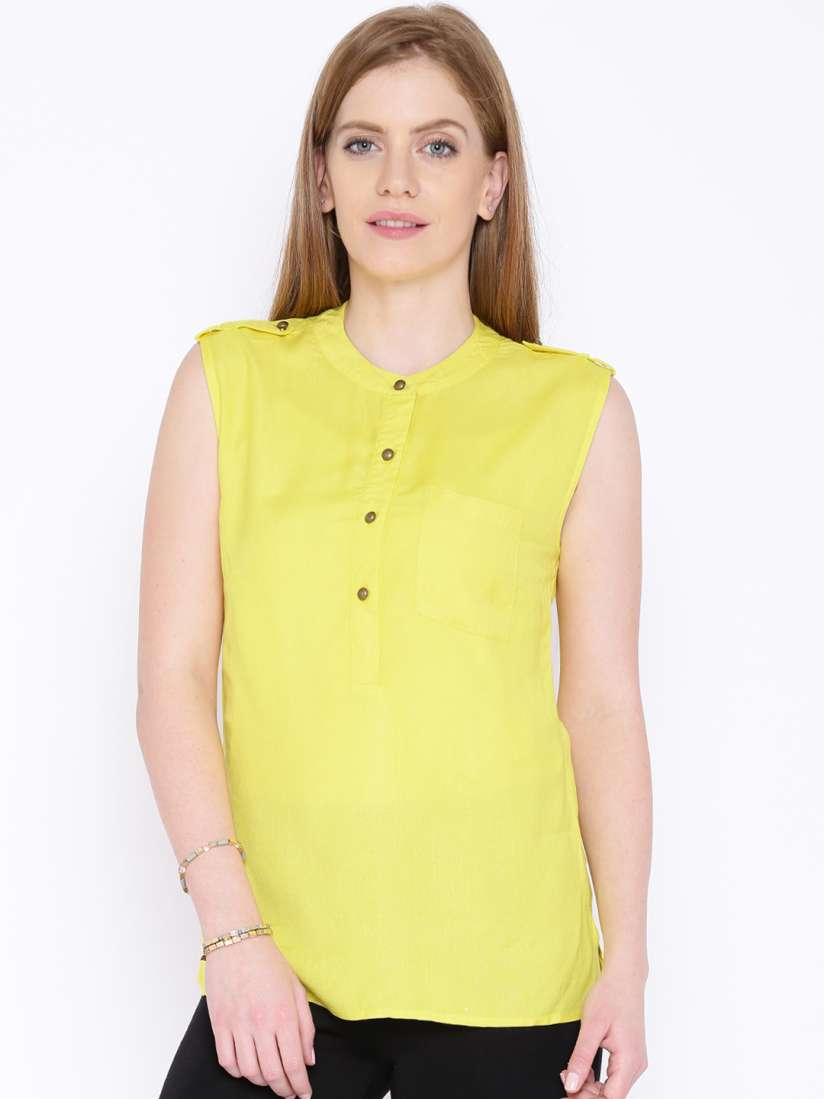 Myntra yellow top store