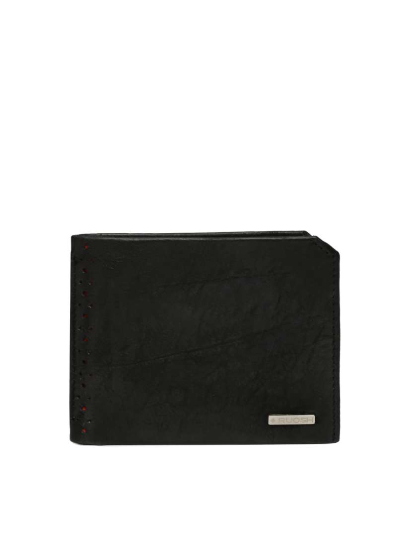 Buy Ruosh Men Black Leather Wallet Wallets for Men 828243 Myntra