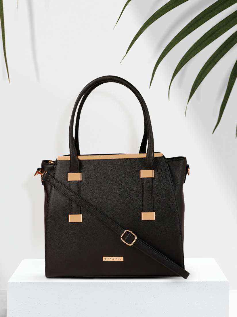 Buy Mast Harbour Black Solid Shoulder Bag Handbags for Women 8311801 Myntra