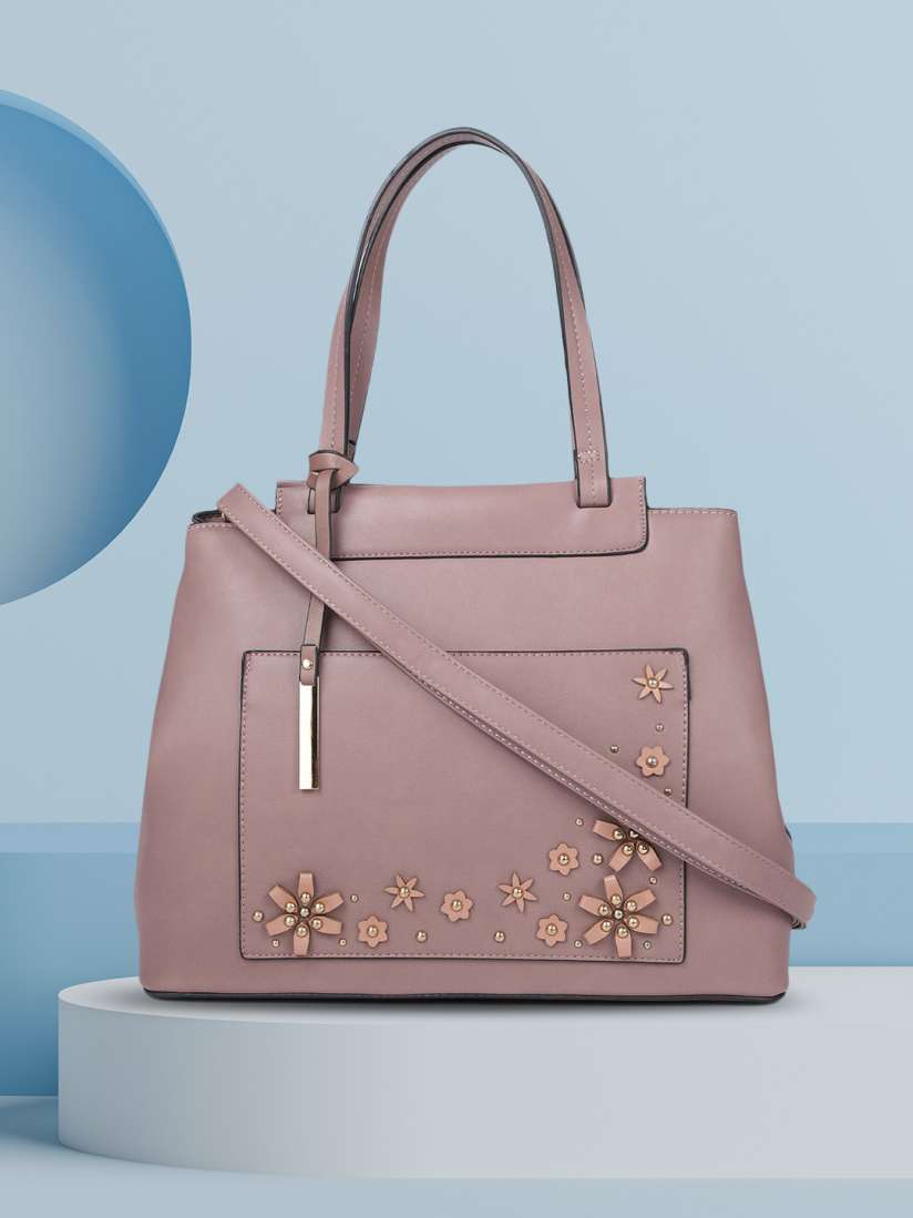 Buy DressBerry Pink Solid Shoulder Bag Handbags for Women 8311895 Myntra