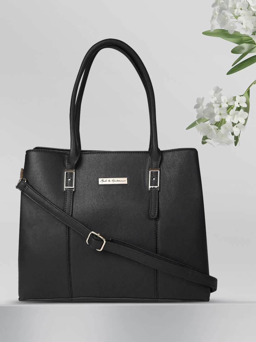 Buy Mast Harbour Black Solid Shoulder Bag Handbags for Women 8311903 Myntra