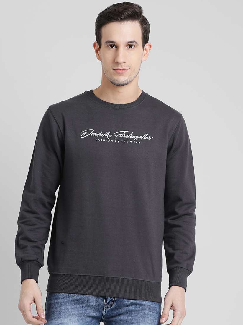Buy COBB Men Grey Solid Sweatshirt Sweatshirts for Men 8315047 Myntra