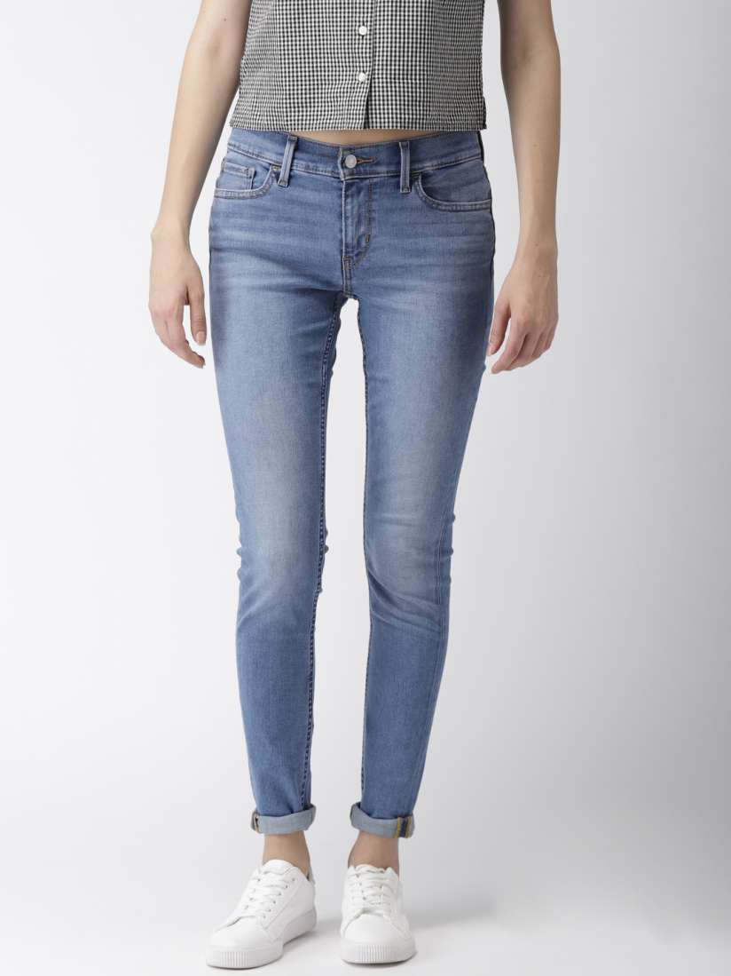 Buy Levis Women Blue Innovation Super Skinny Fit Mid Rise Clean Look Stretchable Jeans Jeans for Women 8315561 Myntra
