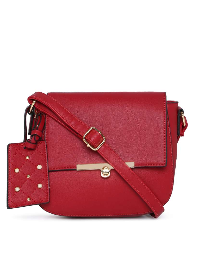Buy CODE by Lifestyle Maroon Solid Sling Bag Handbags for Women 8335065 Myntra