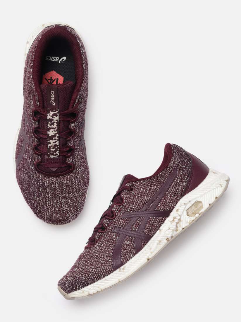 Maroon asics womens store