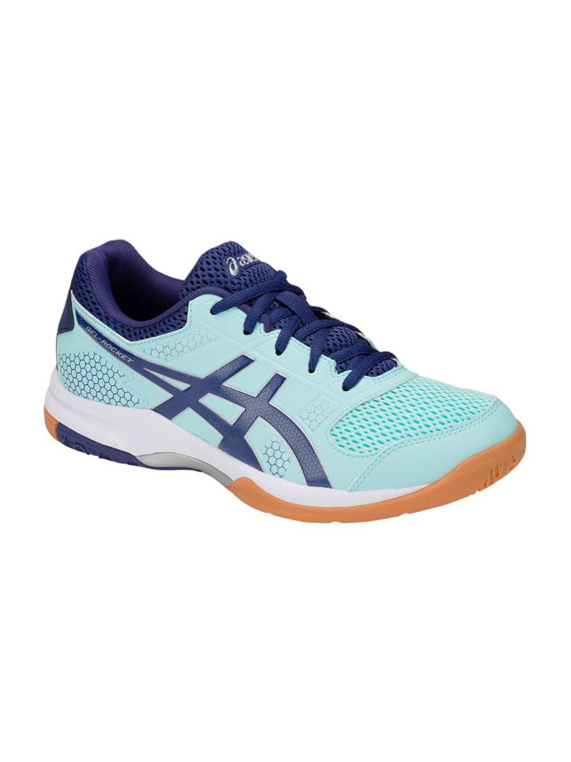 Buy ASICS Women Blue Gel Rocket 8 Badminton Shoes Sports Shoes for Women 8346701 Myntra