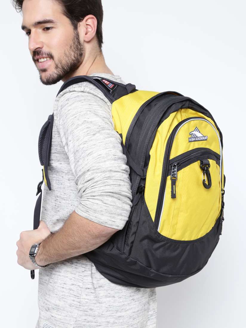 Buy High Sierra Unisex Yellow Charcoal Grey Backpack Backpacks for Unisex 836138 Myntra