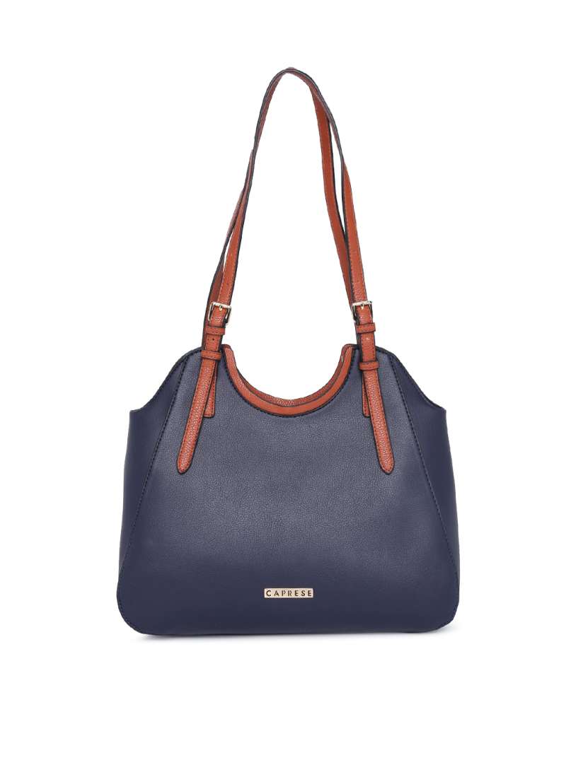 Buy Caprese Navy Blue Solid Shoulder Bag Handbags for Women 8365329 Myntra