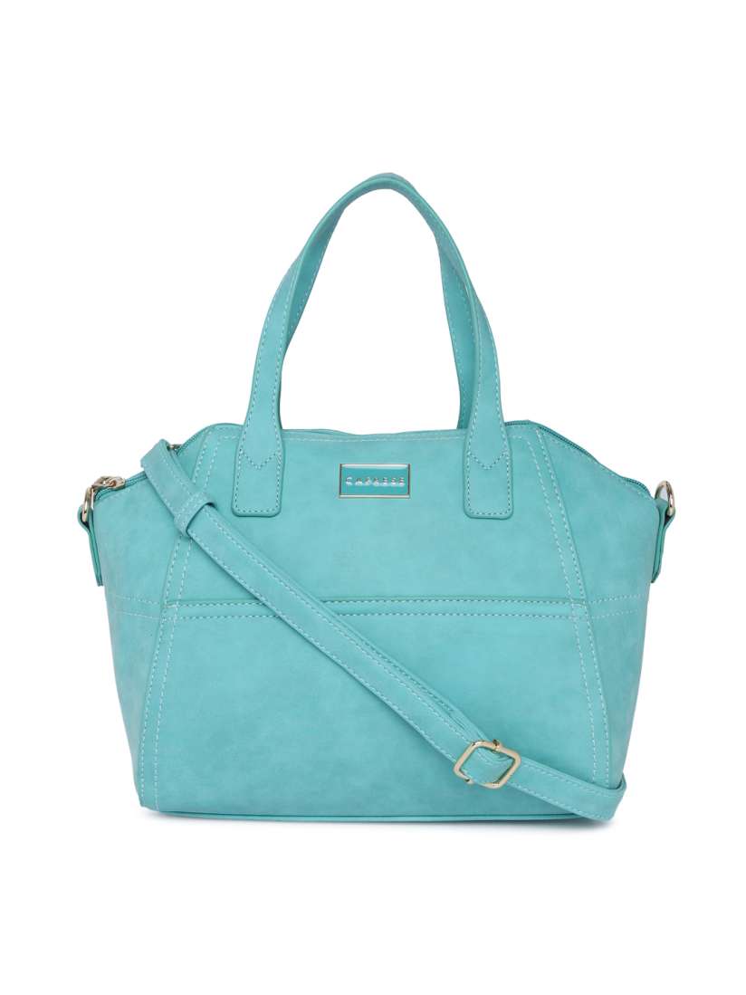 Caprese blue solid handheld bag clearance
