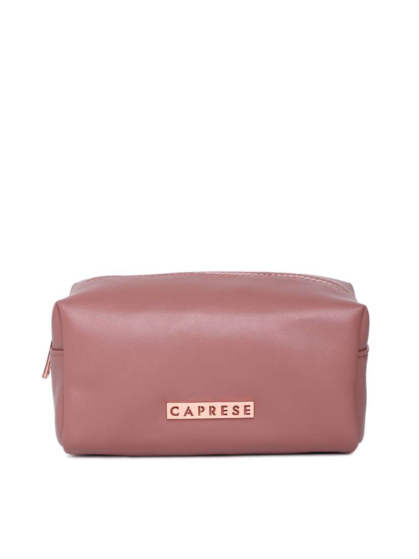 Buy Caprese Mauve Solid Makeup Pouch Travel Accessory for Women 8365461 Myntra