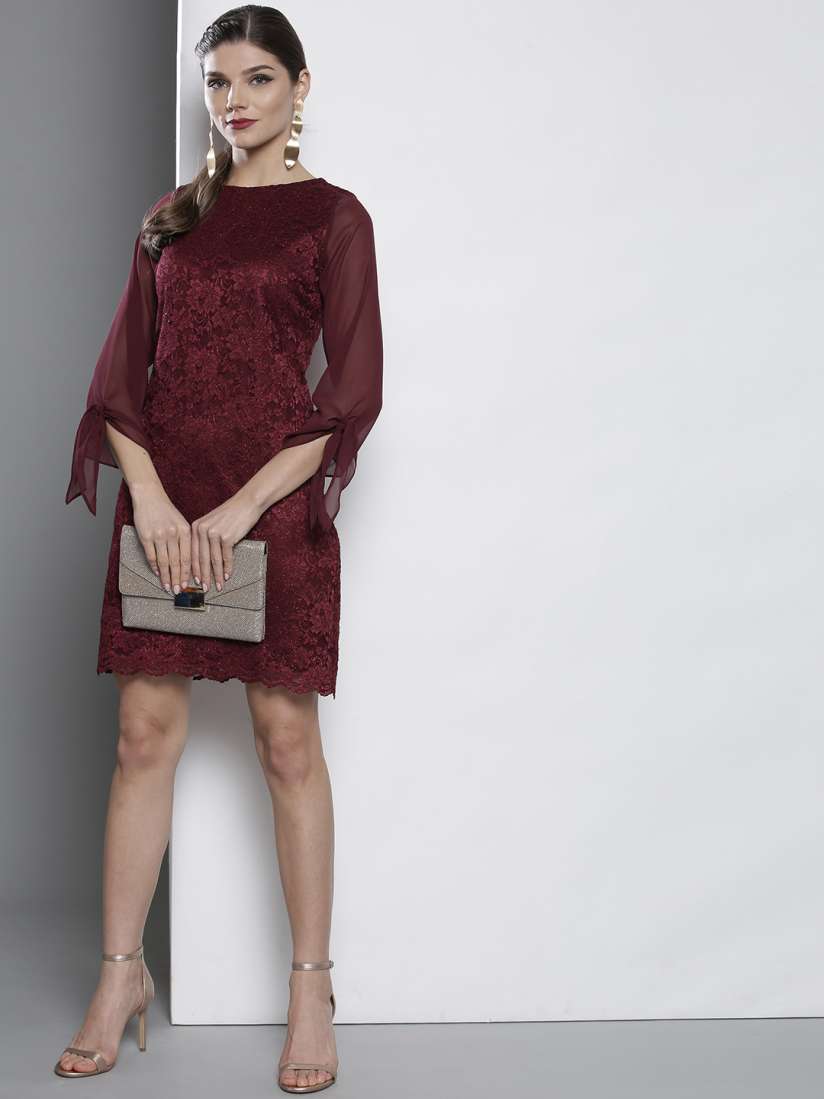 Burgundy dress dorothy perkins top