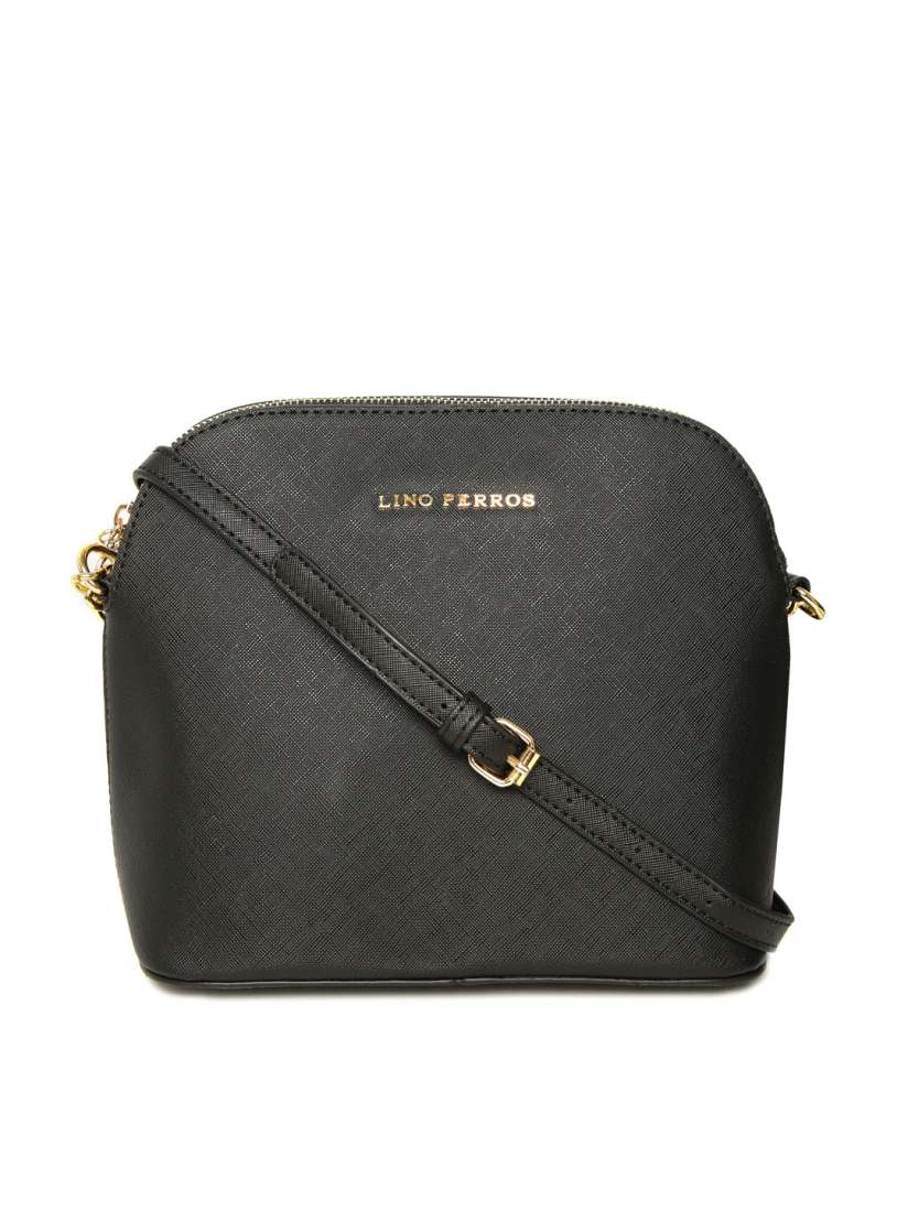 Buy Lino Perros Black Solid Sling Bag Handbags for Women 8376601 Myntra