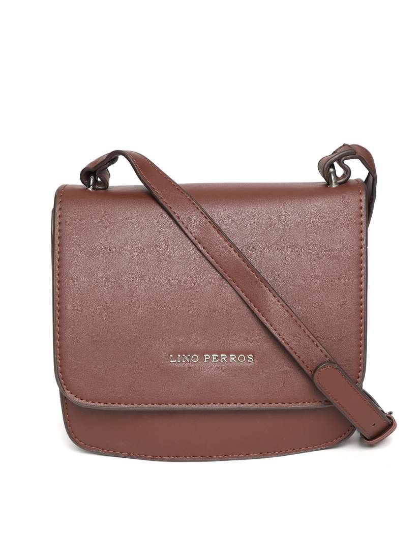 Buy Lino Perros Brown Solid Sling Bag Handbags for Women 8378127 Myntra