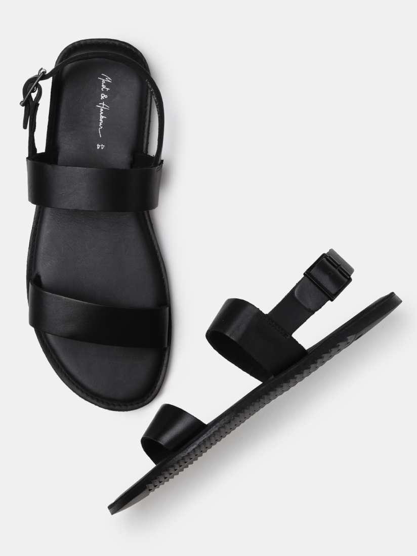 Buy Mast Harbour Men Black Sandals Sandals for Men 8379539 Myntra