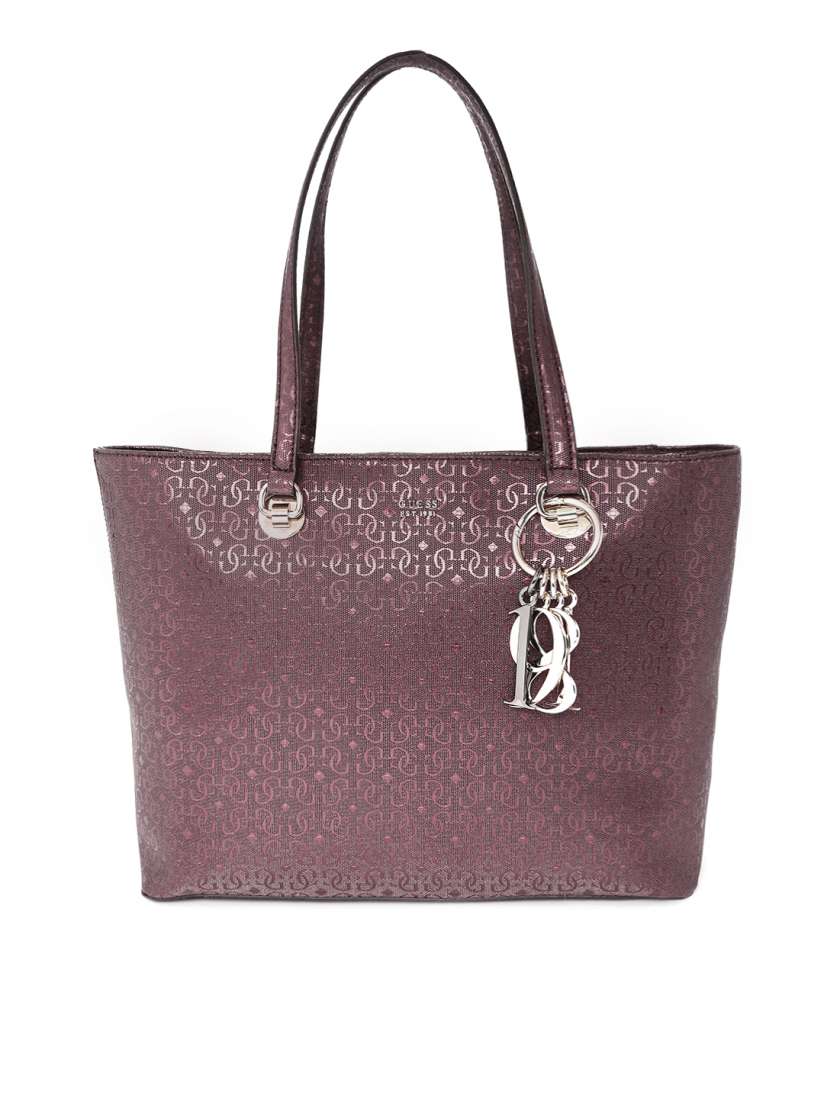 Buy GUESS Purple Textured Shoulder Bag Handbags for Women 8381797 Myntra