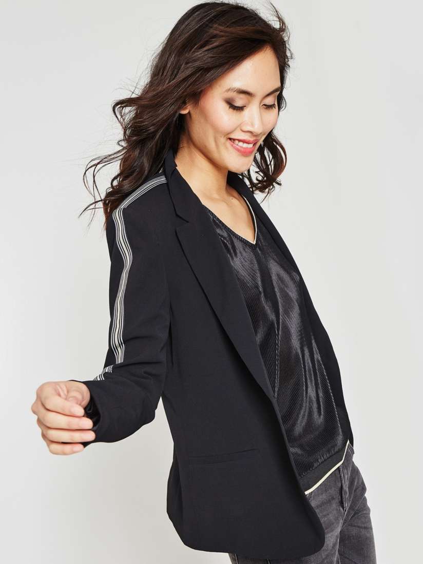 Buy promod Women Black Single Breasted Casual Blazer Blazers for Women 8384487 Myntra