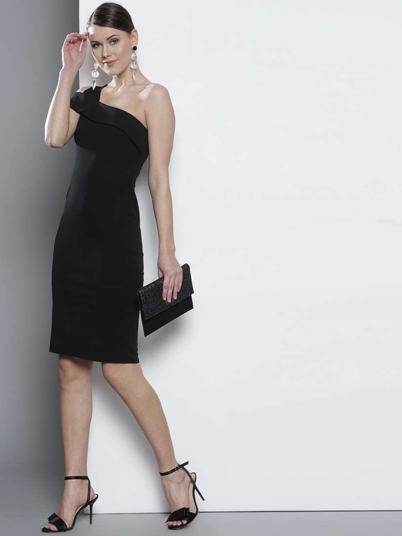 Buy DOROTHY PERKINS Women Black Solid Sheath Dress Dresses for Women 8388861 Myntra