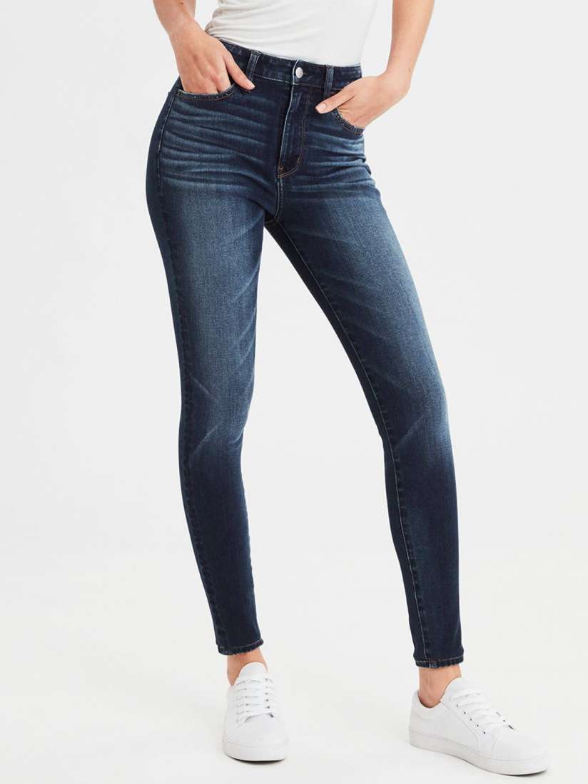 Buy AMERICAN EAGLE OUTFITTERS Women Blue Jegging Skinny ...