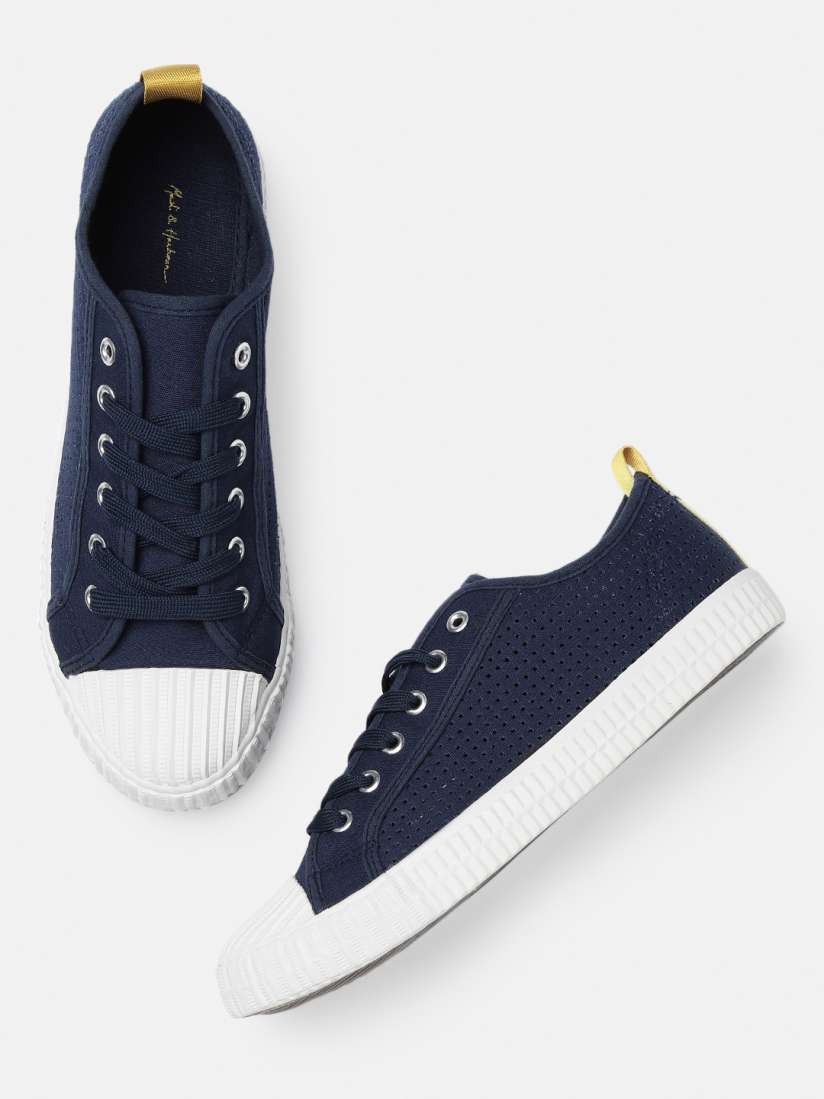 Navy blue casual shoes womens store