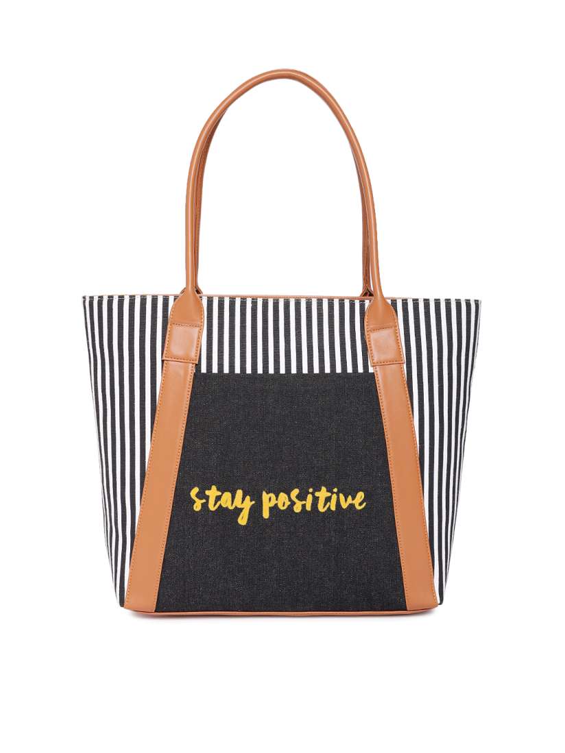 Buy Kanvas Katha Multicoloured Striped Tote Bag Handbags for Women 8413997 Myntra