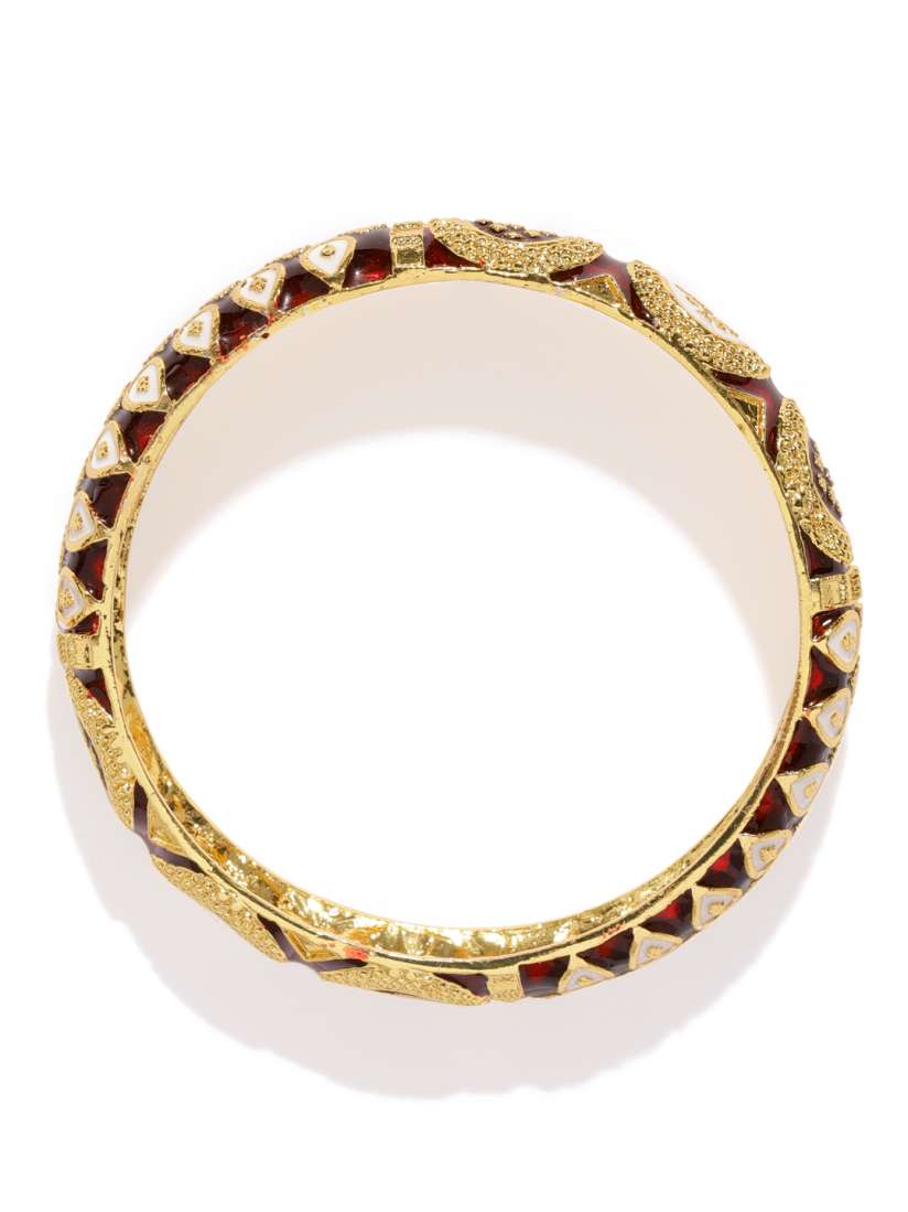 Buy Sukkhi Set of 2 Gold Plated Bangles Bangle for Women 8415937 Myntra